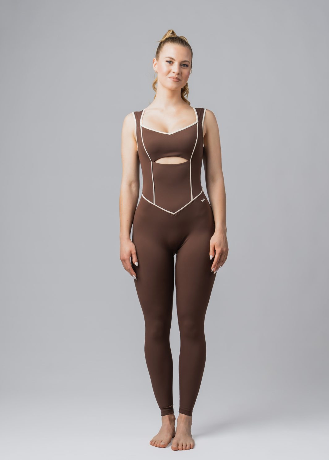 Pulse Jumpsuit Long Brown