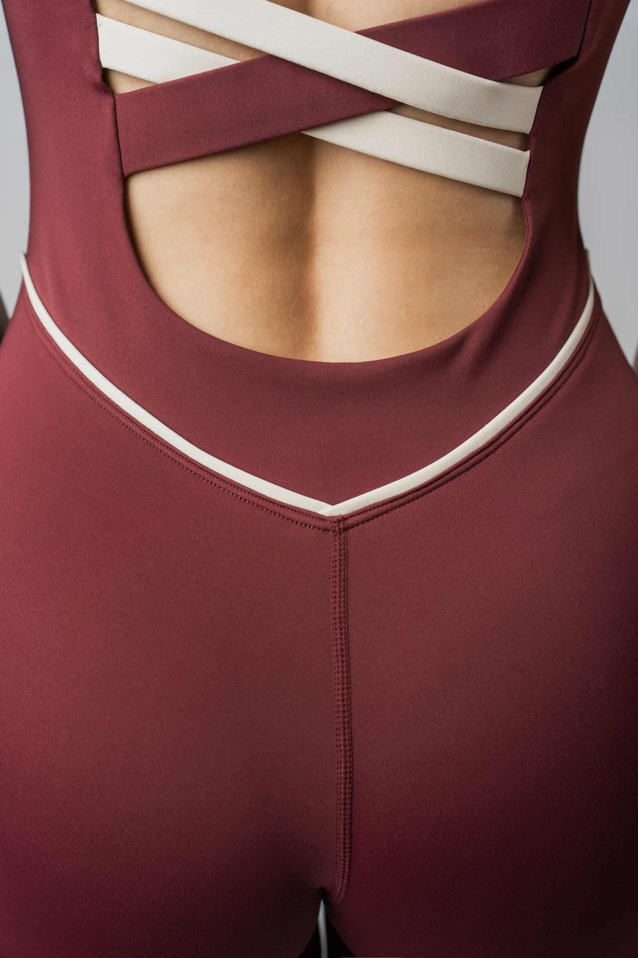 Pulse Jumpsuit Short Burgundy - Slika 13
