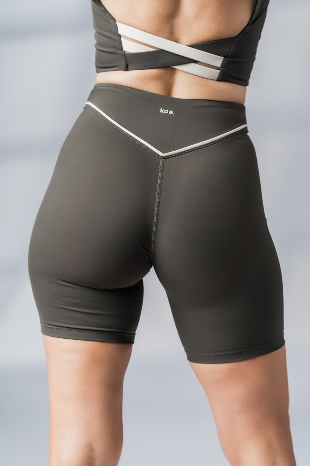 Flow Leggings Short Olive - Slika 3