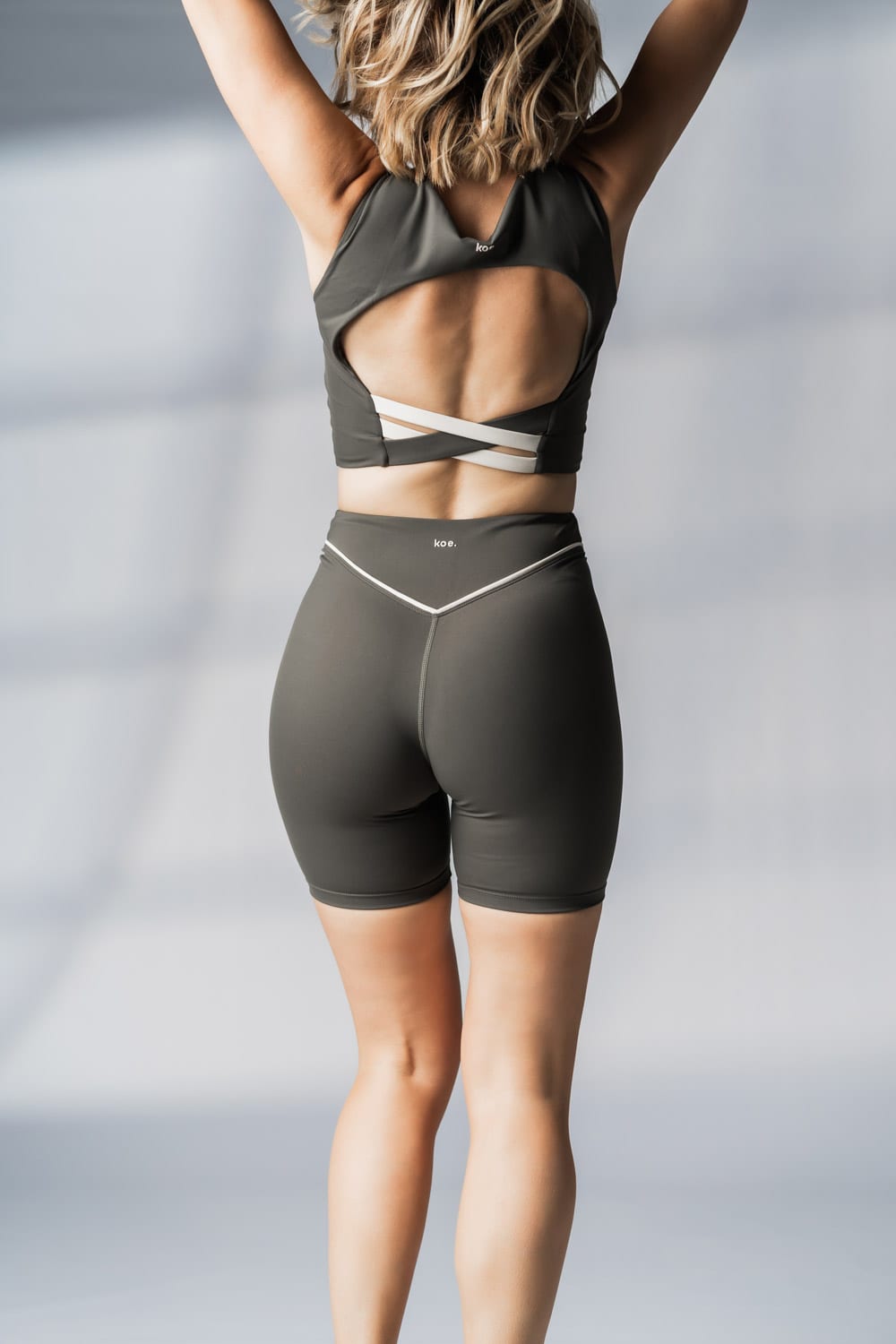 Flow Leggings Short Olive - Slika 7