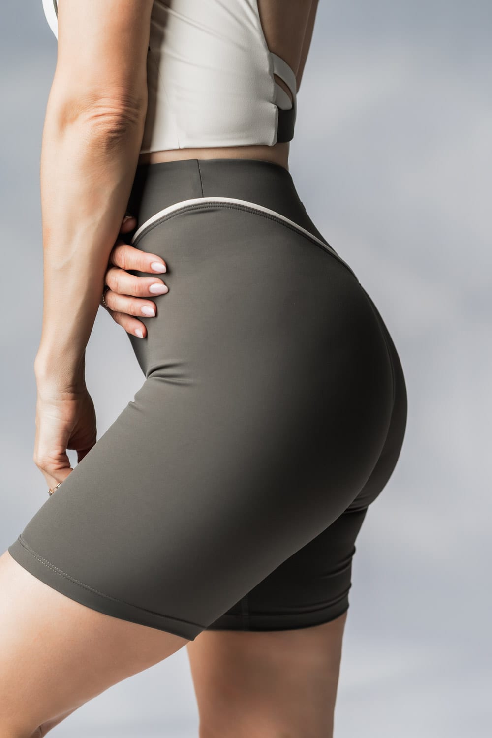 Flow Leggings Short Olive - Slika 10